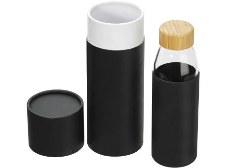 Nestler-matho Umweltfreundliche Flasche ECO B1 mit Silikonhülle und Bambusverschluss N-m 558