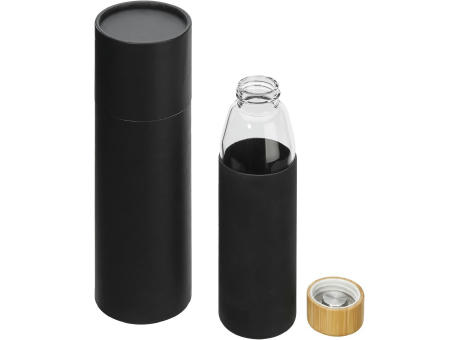 Nestler-matho Umweltfreundliche Flasche ECO B1 mit Silikonhülle und Bambusverschluss N-m 558