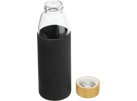 Nestler-matho Umweltfreundliche Flasche ECO B1 mit Silikonhülle und Bambusverschluss N-m 558