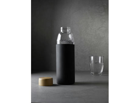 Nestler-matho Umweltfreundliche Flasche ECO B1 mit Silikonhülle und Bambusverschluss N-m 558