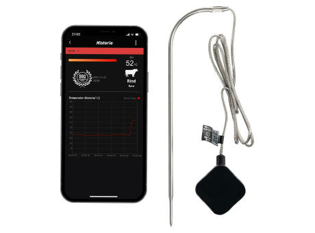 Grillthermometer mit App und Wireless Temperaturfühler
