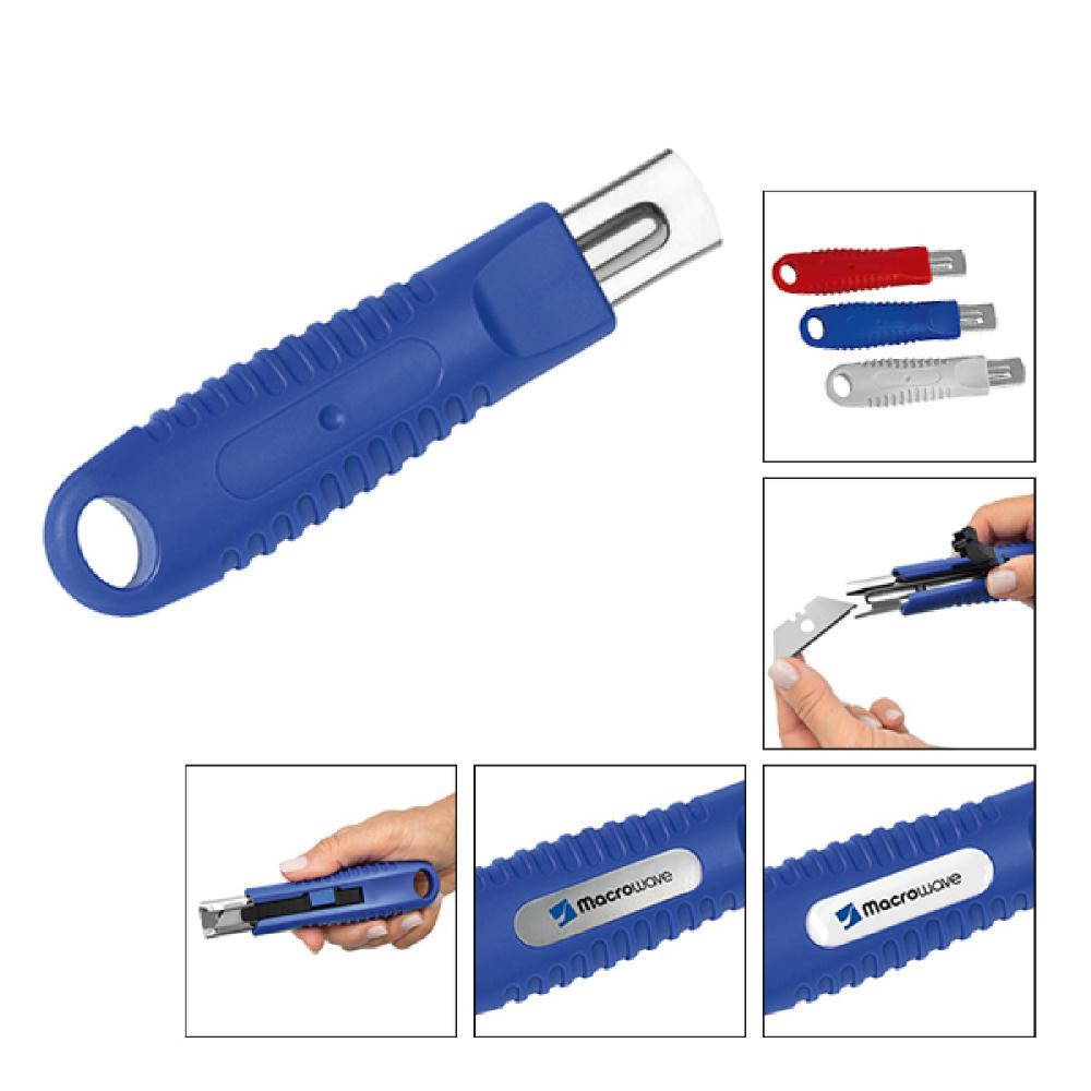 Sicherheitsmesser "Safe Lock HP blau"