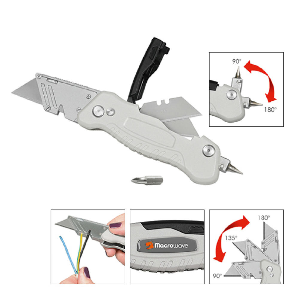 Trapezklingen-Klappmesser "Solid Screw Cut"