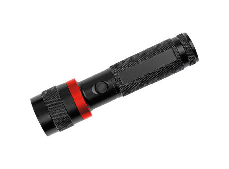 LED Leuchte "Security 3W schwarz/rot"