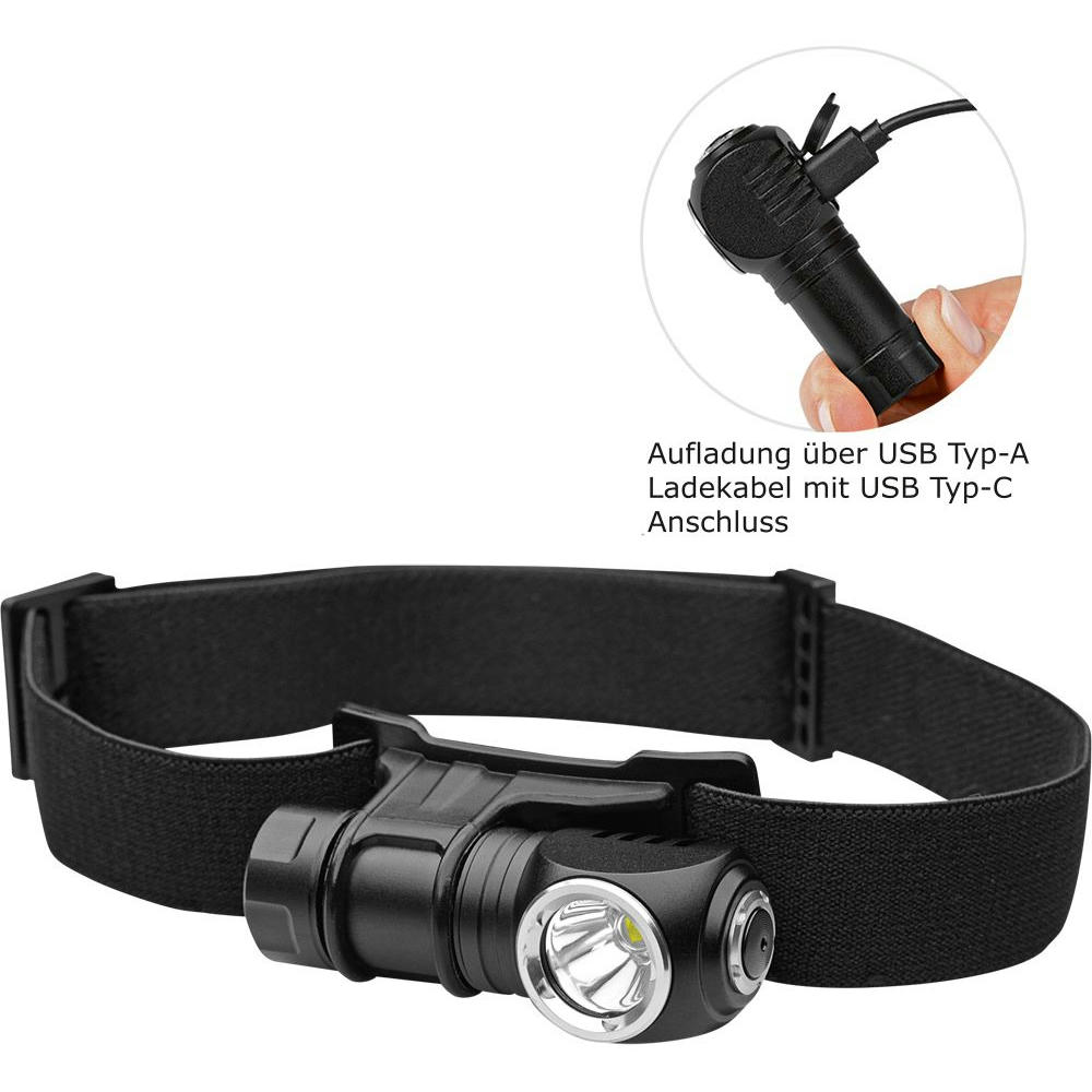 Aufladbare LED Stirn-/Taschenleuchte "Compact Head Light 500 L"