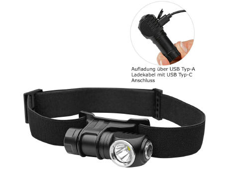 Aufladbare LED Stirn-/Taschenleuchte "Compact Head Light 500 L"