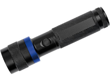 LED Leuchte "Security 3W schwarz/blau"