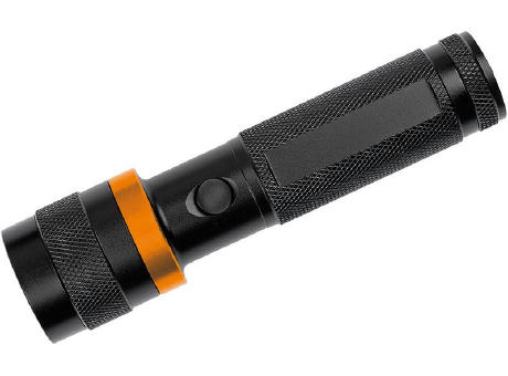 LED Leuchte "Security 3W schwarz/orange"