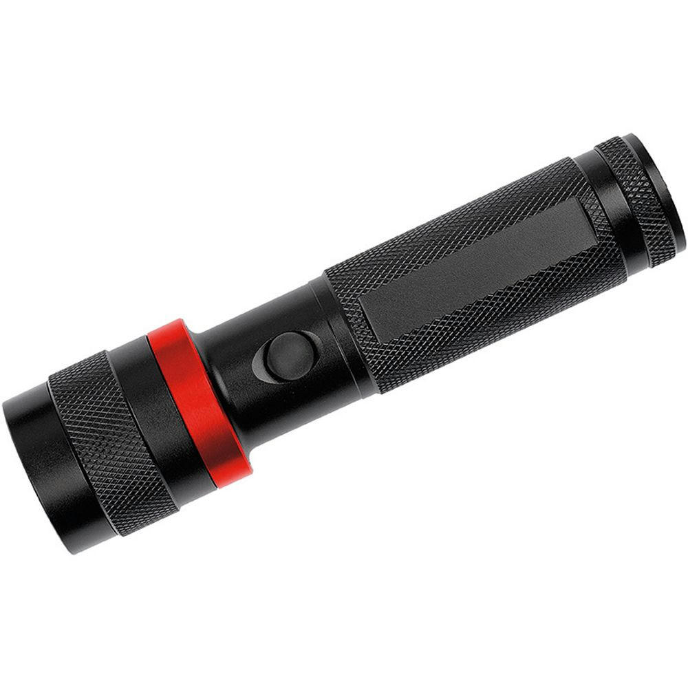 LED Leuchte "Security 3W schwarz/rot"