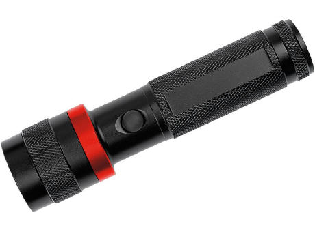 LED Leuchte "Security 3W schwarz/rot"