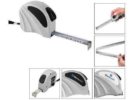 Automatik-Bandmaß "Metis 5 M grau"