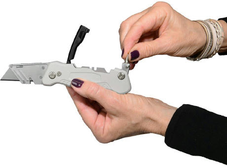 Trapezklingen-Klappmesser "Solid Screw Cut"