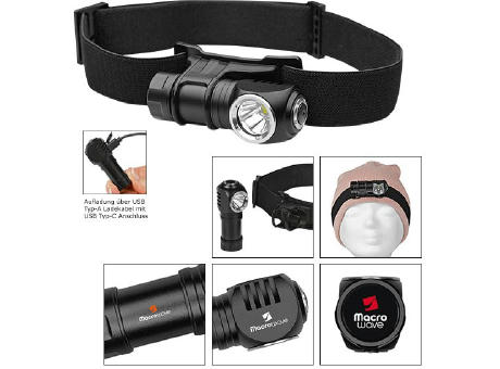 Aufladbare LED Stirn-/Taschenleuchte "Compact Head Light 500 L"