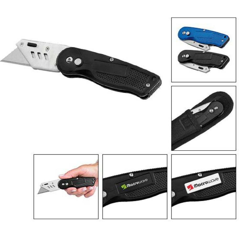 Trapezklingen-Klappmesser "Profi Cut schwarz"