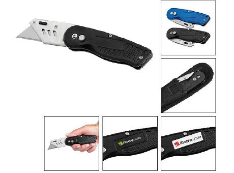 Trapezklingen-Klappmesser "Profi Cut schwarz"