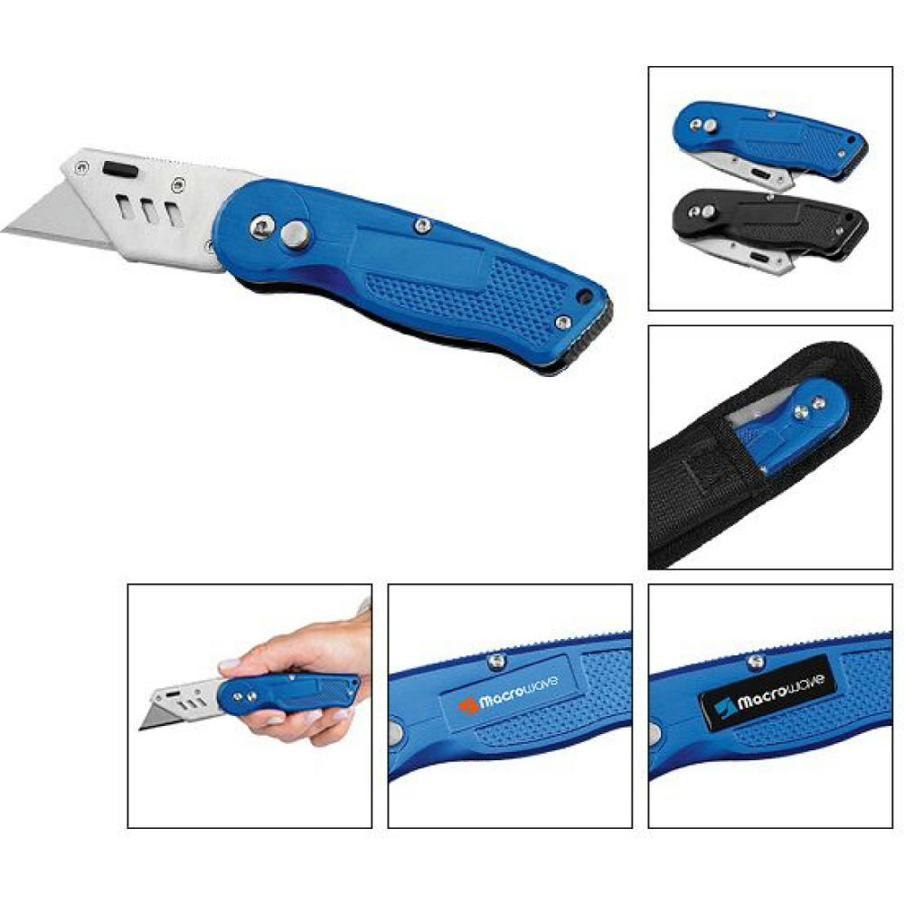 Trapezklingen-Klappmesser "Profi Cut blau"