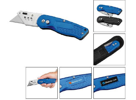 Trapezklingen-Klappmesser "Profi Cut blau"