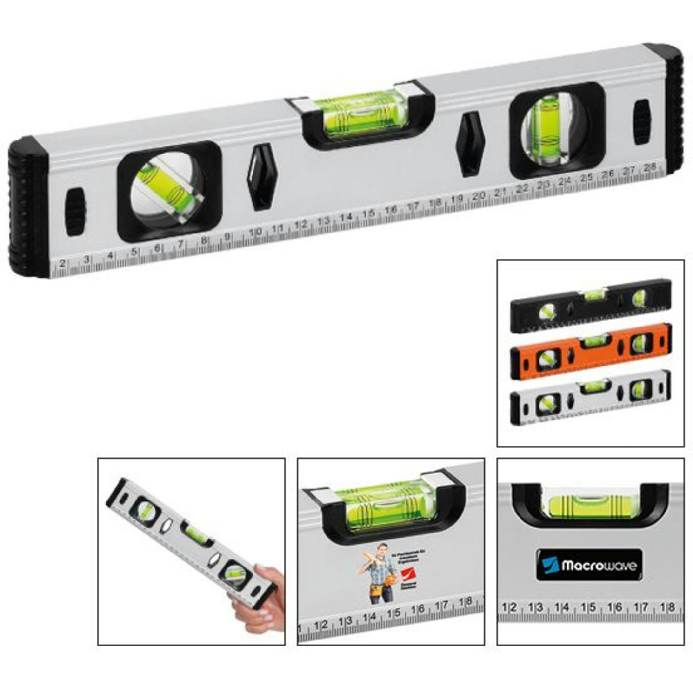 Aluminium-Wasserwaage "Profi Level 300 grau"