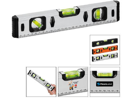 Aluminium-Wasserwaage "Profi Level 300 grau"