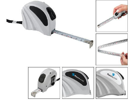 Automatik-Bandmaß "Metis 3 M grau"