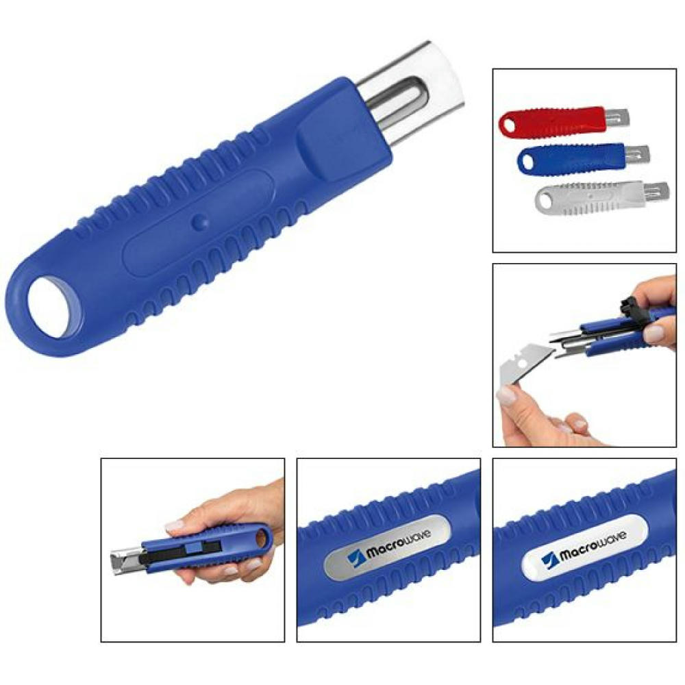 Sicherheitsmesser "Safe Lock HP blau"