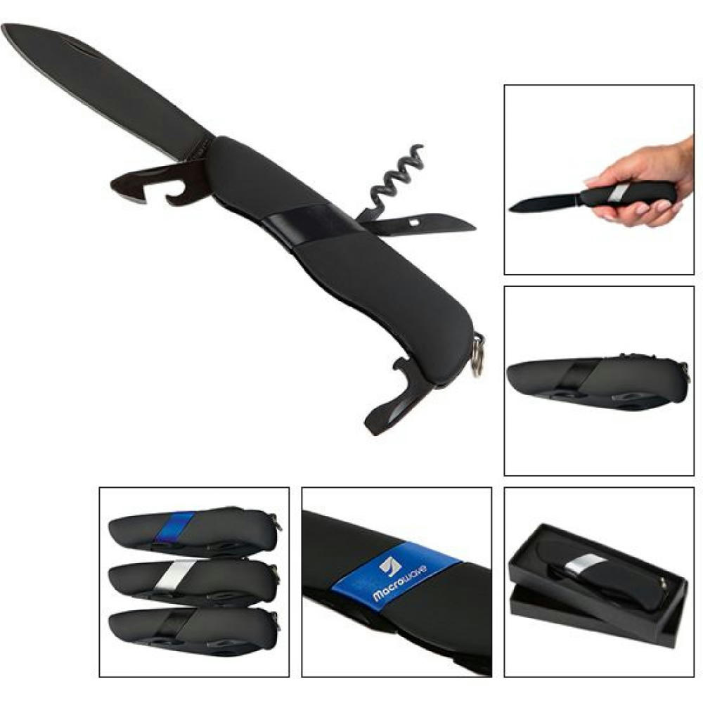 Multifunktions-Taschenmesser "Eagle schwarz"