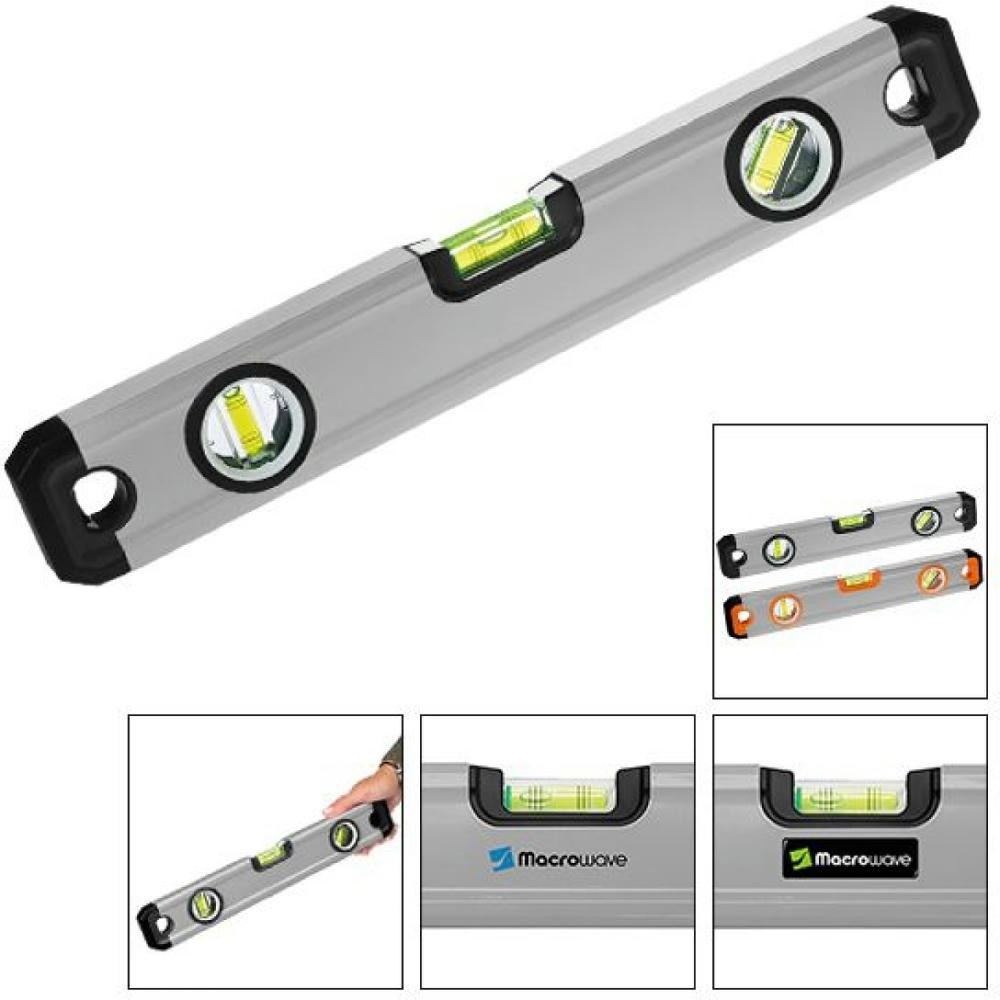 Aluminium-Wasserwaage "Solid Alu Level 400 grau"