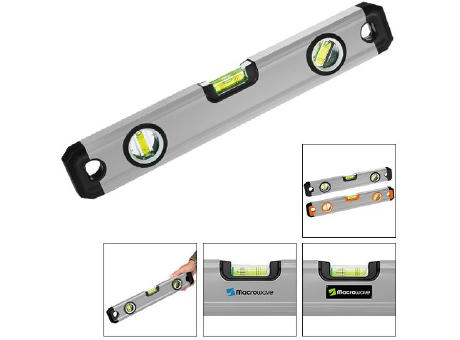 Aluminium-Wasserwaage "Solid Alu Level 400 grau"