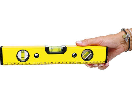 Aluminium-Wasserwaage "Grade Level 300 gelb"