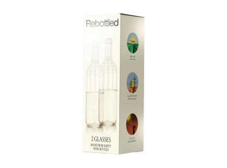 Rebottled® Tumbler 2-pack Trinkgläsern