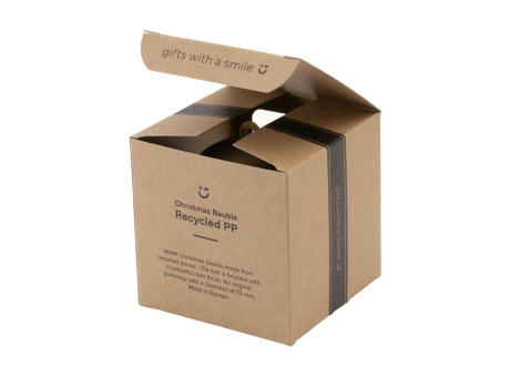 Weihnachtskugel Ø7cm Recycled PP Box - Made in Europe