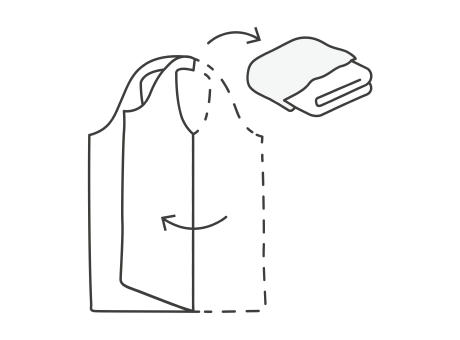 Tasche in Beutel falten