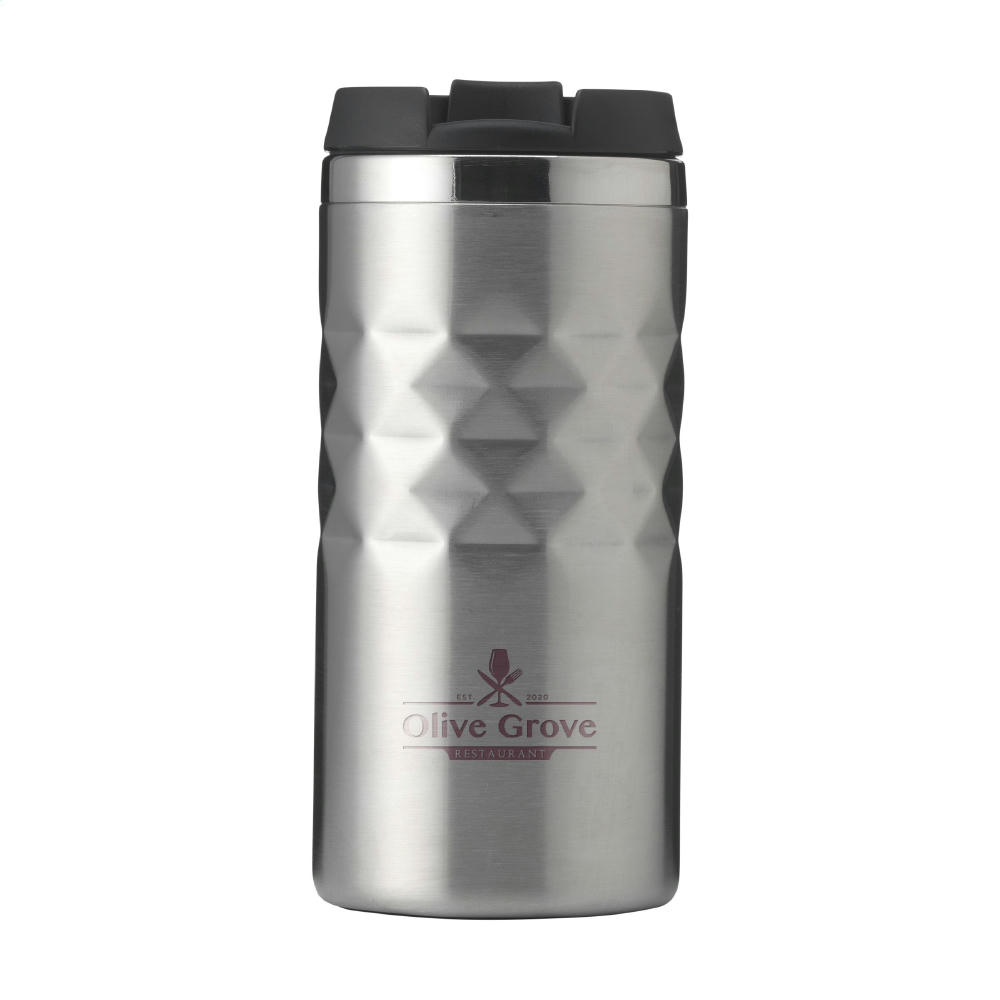 Geometric Mug RCS Recycled Steel 280 ml Thermobecher