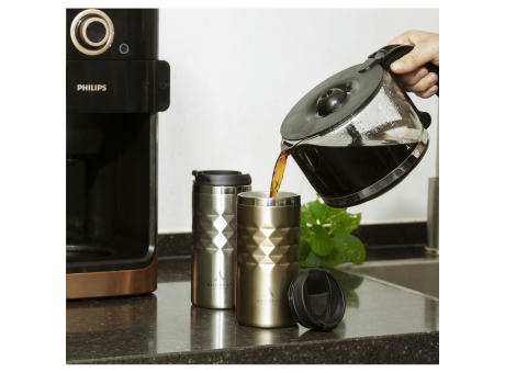 Geometric Mug RCS Recycled Steel 280 ml Thermobecher