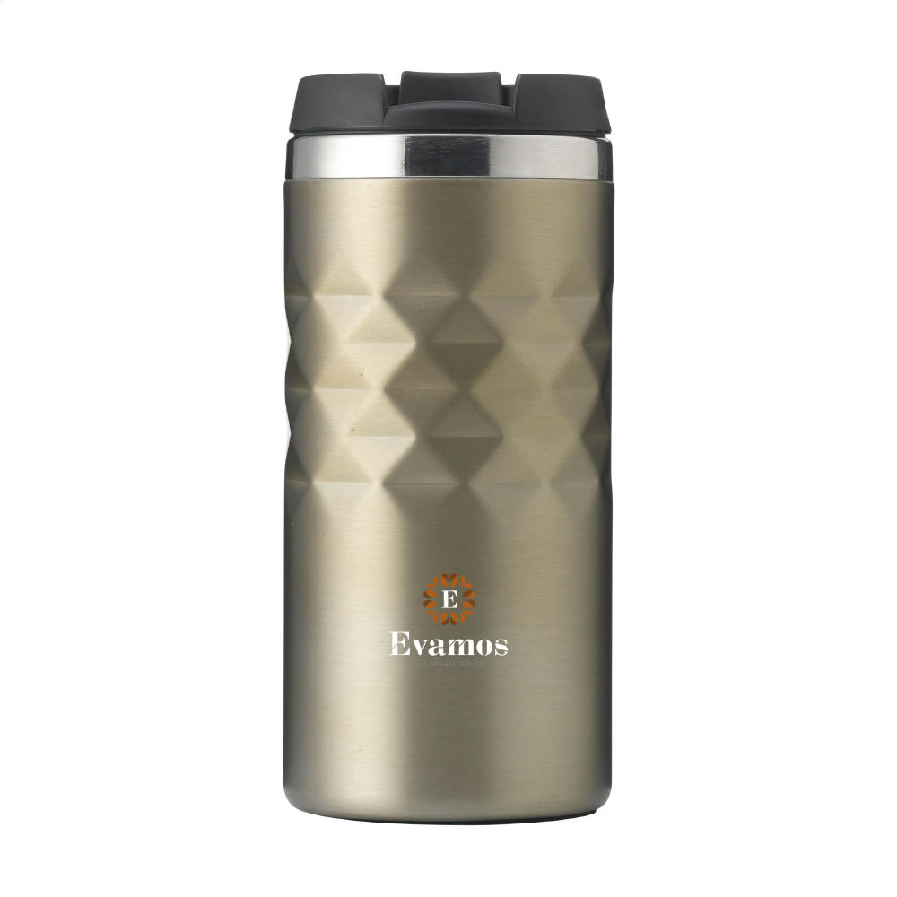 Geometric Mug RCS Recycled Steel 280 ml Thermobecher
