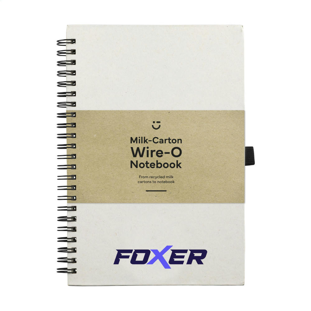 Milk-Carton Wire-O Notebook A5 Notizbuch