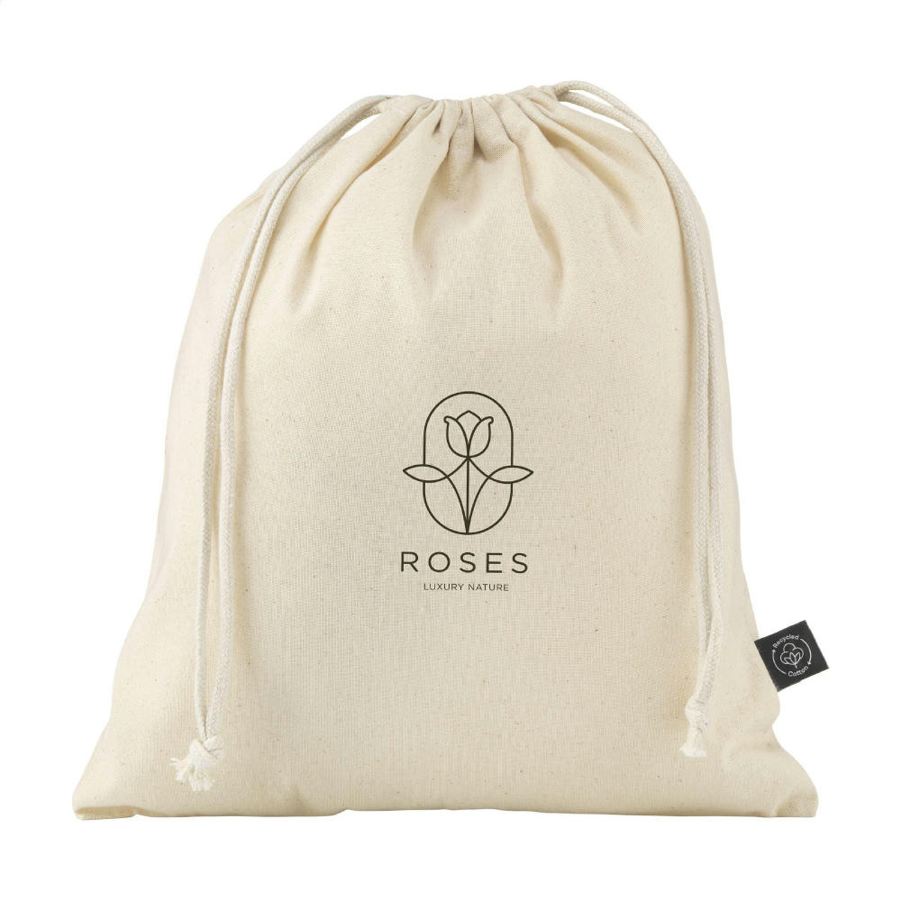 Gift Pouch Naturel GRS Recycled Cotton (150 g/m²) M