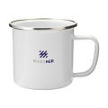 Retro Silver Emaille Tasse 350 ml