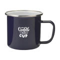 Retro Silver Emaille Tasse 350 ml