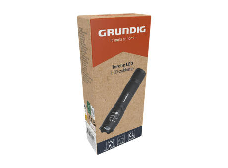 Grundig 1W LED-Torch Zoom Taschenlampe