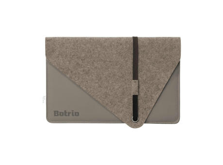Recycled Felt & Apple Leather Laptop Sleeve 15/16"