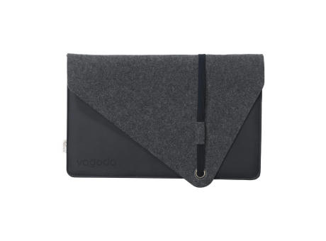 Recycled Felt & Apple Leather Laptop Sleeve 15/16"