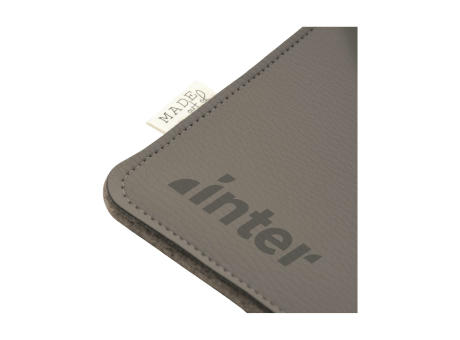 Recycled Felt & Apple Leather Laptop Sleeve 15/16"