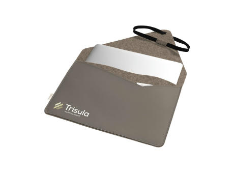 Recycled Felt & Apple Leather Laptop Sleeve 15/16"