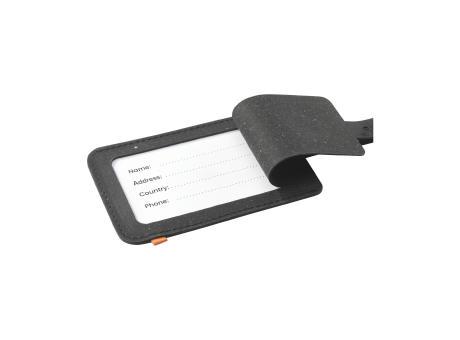 Recycled Leather Luggage Tag Gepäckanhänger