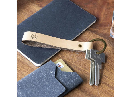 Recycled Leather Keyring Schlüsselanhänger