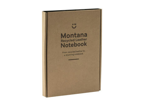 Montana Recycled Leather Notebook A5