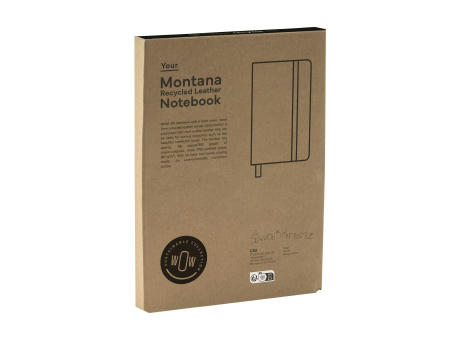Montana Recycled Leather Notebook A5