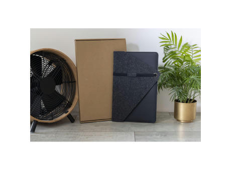 Recycled Felt & Apple Leather Laptop Sleeve 14"