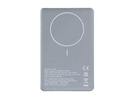 Wireless RCS Recycled Alu Magsafe Powerbank 10000